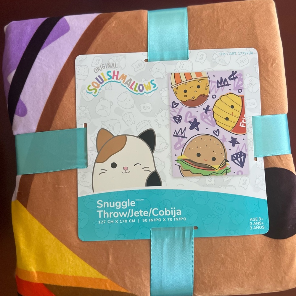 Squishmallows Multi-Color Snuggle Blanket